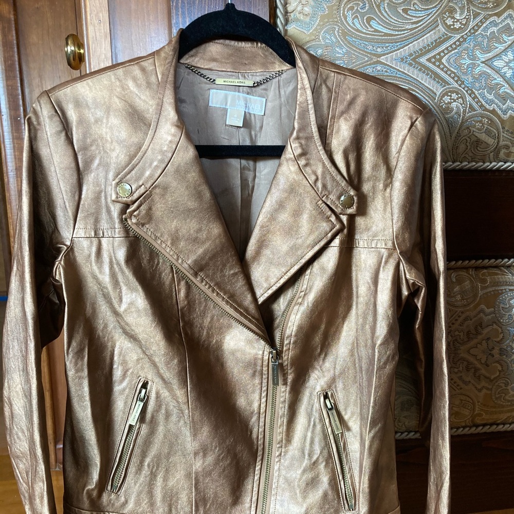 Michael Kors Faux Leather Moto jacket